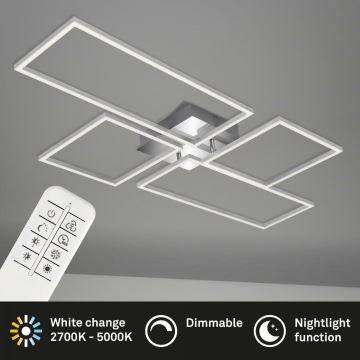 Brilo 3170-018 - Светодиодная припотолочная люстра с регулированием яркости FRAME LED/51W/230V 2700-5000K + дистанционное управление