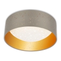 Brilo 3482-011 - Стельовий LED світильник MAILA STARRY LED/12W/230V коричневий/золотий