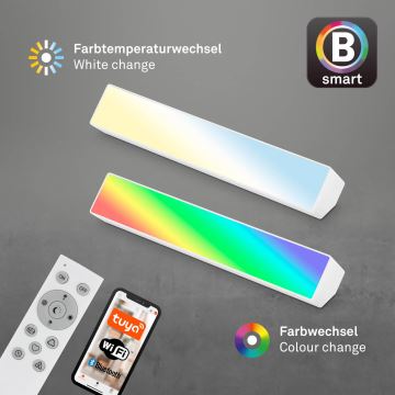 Brilo - LED RGBW Настільна лампа з регулюванням яскравості LED/9W/230V 3000-6500K Wi-Fi Tuya + пульт дистанційного керування