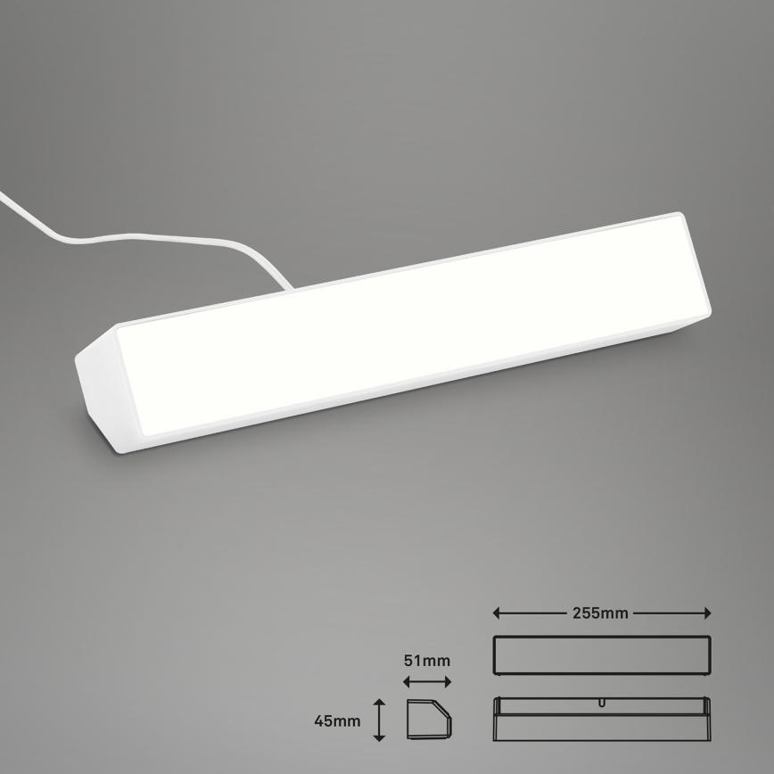 Brilo - LED RGBW Настільна лампа з регулюванням яскравості LED/9W/230V 3000-6500K Wi-Fi Tuya + пульт дистанційного керування