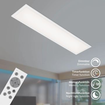 Brilo - Стельовий RGBW-світильник з регулюванням яскравості SLIM LED/24W/230V 3000-6500K 100x25 см + пульт дистанційного керування