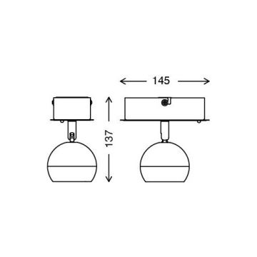 Briloner 2040-012 - LED RGB Точковий світильник з регульованою яскравістю 1xLED/3,3W/230V + дистанційне керування