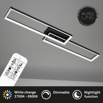 Briloner 3013-015 - Пристельова LED люстра з регулюванням яскравості FRAME LED/40W/230V 2700-6500K + пульт дистанційного керування