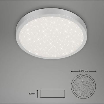 Briloner 3071-014 - Светодиодный потолочный светильник RUNA LED/24W/230V серебристый