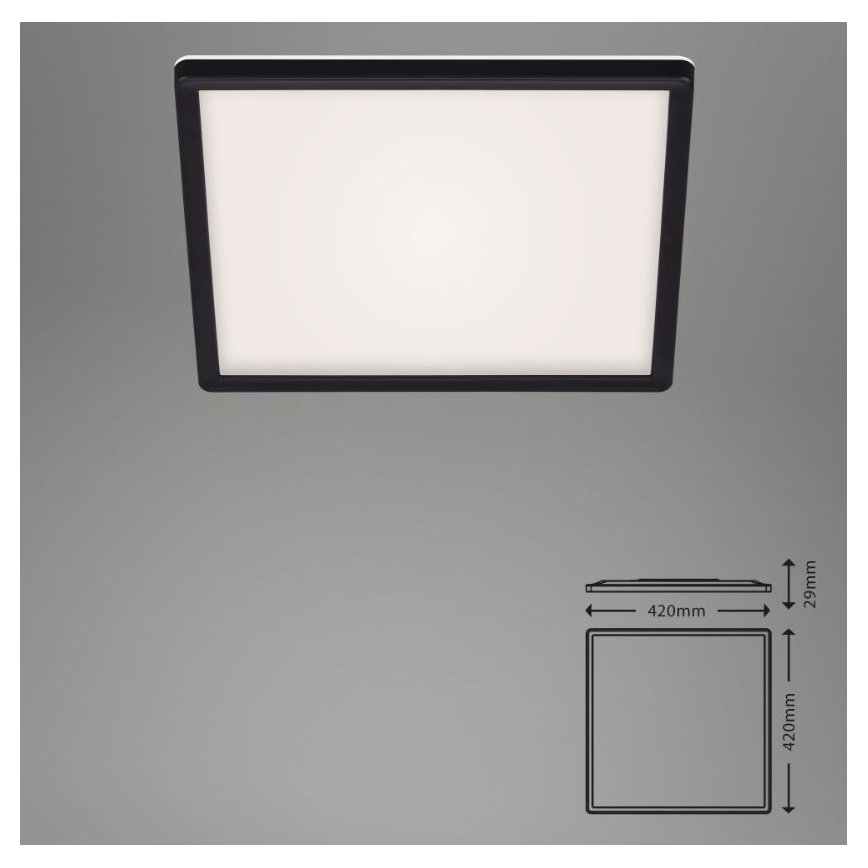 Briloner 7082-015 - Светодиодный потолочный светильник с регулированием яркости SLIM LED/22W/230V 2700-6500K + дистанционное управление