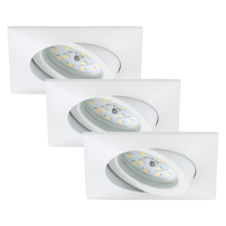 Briloner 7210-036 - НАБОР 3x Светодиодный встроенный светильник для ванной комнаты ATTACH LED/5W/230V IP23 белый