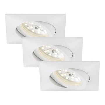 Briloner 7210-036 - НАБОР 3x Светодиодный встроенный светильник для ванной комнаты ATTACH LED/5W/230V IP23 белый