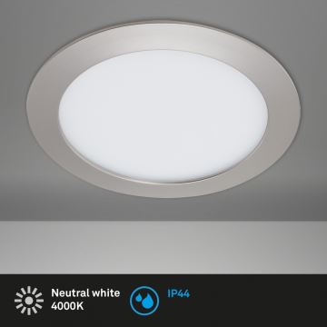 Briloner 7286-012 - Вбудований стельовий LED світильник для ванної LED/12W/230V IP44