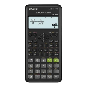 Casio - Шкільний калькулятор 1xLR44 чорний