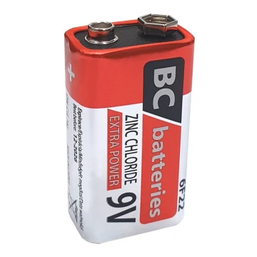 Цинк-хлорная батарейка 6F22 EXTRA POWER 9V