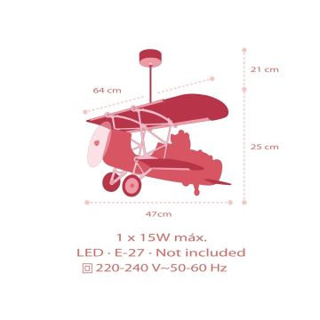 Dalber 54572 - Дитяча люстра LITTLE TEDDY 1xE27/15W/230V