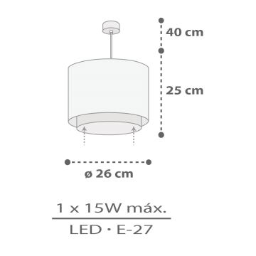 Dalber 60622 - Детская люстра RHICO AND CROCO 1xE27/15W/230V