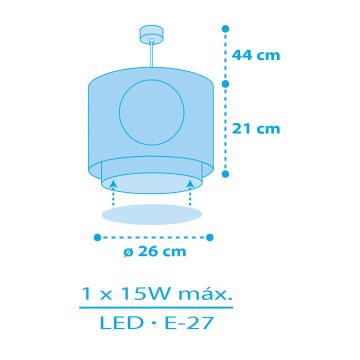 Dalber 60652 - Детская люстра PIRATE ISLAND 1xE27/15W/230V