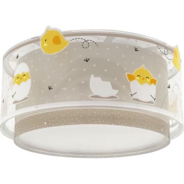 Dalber 76876 - Дитячий стельовий світильник BABY CHICK 2xE27/15W/230V