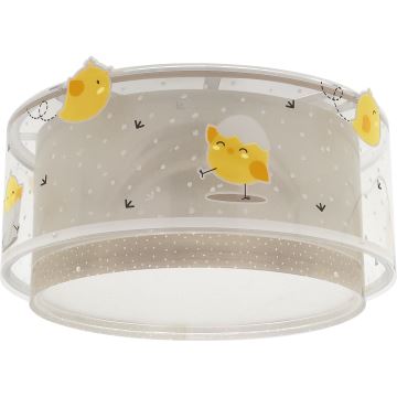 Dalber 76876 - Дитячий стельовий світильник BABY CHICK 2xE27/15W/230V