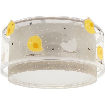 Dalber 76876 - Дитячий стельовий світильник BABY CHICK 2xE27/15W/230V