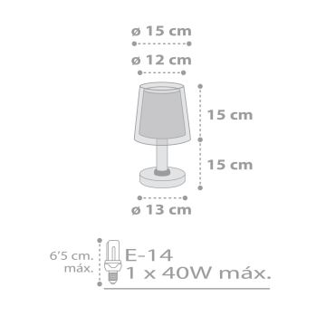 Dalber 81191E - Дитяча лампа LIGHT FEELING 1xE14/40W/230V