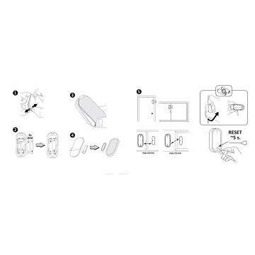 Датчик вікон SMART 2xAAA/Wi-Fi Tuya