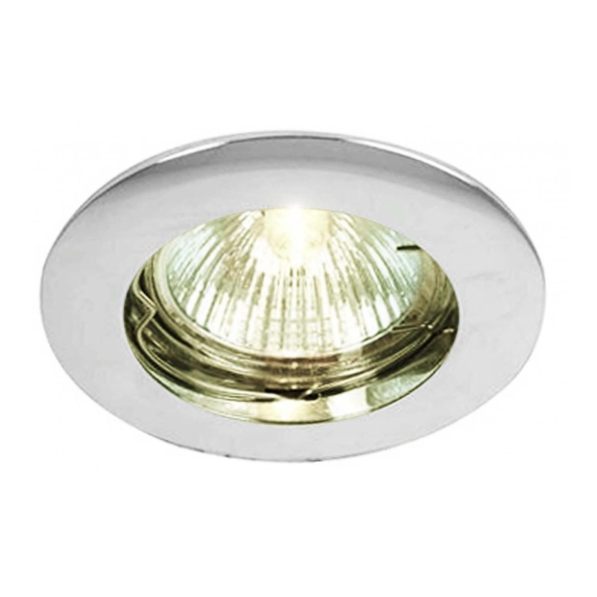 Deko-Light 120018 - Вбудований стельовий світильник RUND 1xGU5,3-MR16/35W/12V глянцевий хром