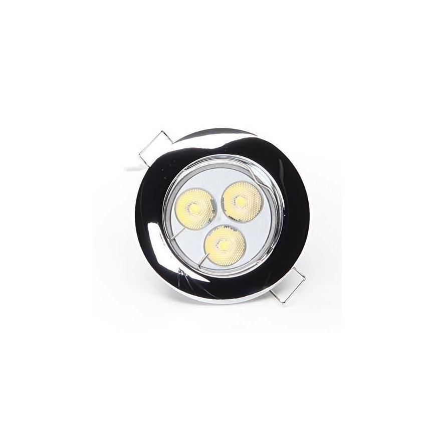 Deko-Light 120018 - Вбудований стельовий світильник RUND 1xGU5,3-MR16/35W/12V глянцевий хром