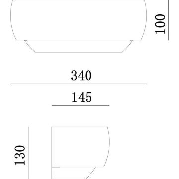 Deko-Light 341206 - Настенный светильник TWYNNDA 1xE14/40W/230V белый