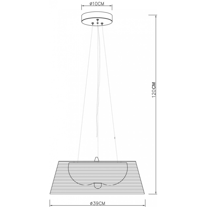 Deko-Light 342031 - Подвесная люстра FILO 3xE27/60W/230V диаметр 39 см серебристый