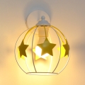 Детская настенная лампа STARS 1xE27/15W/230V желтый/белый