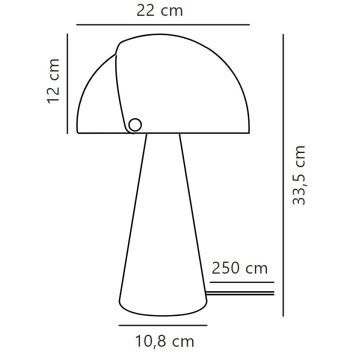 DFTP by Nordlux - Настольная лампа ALIGN 1xE27/25W/230V белый