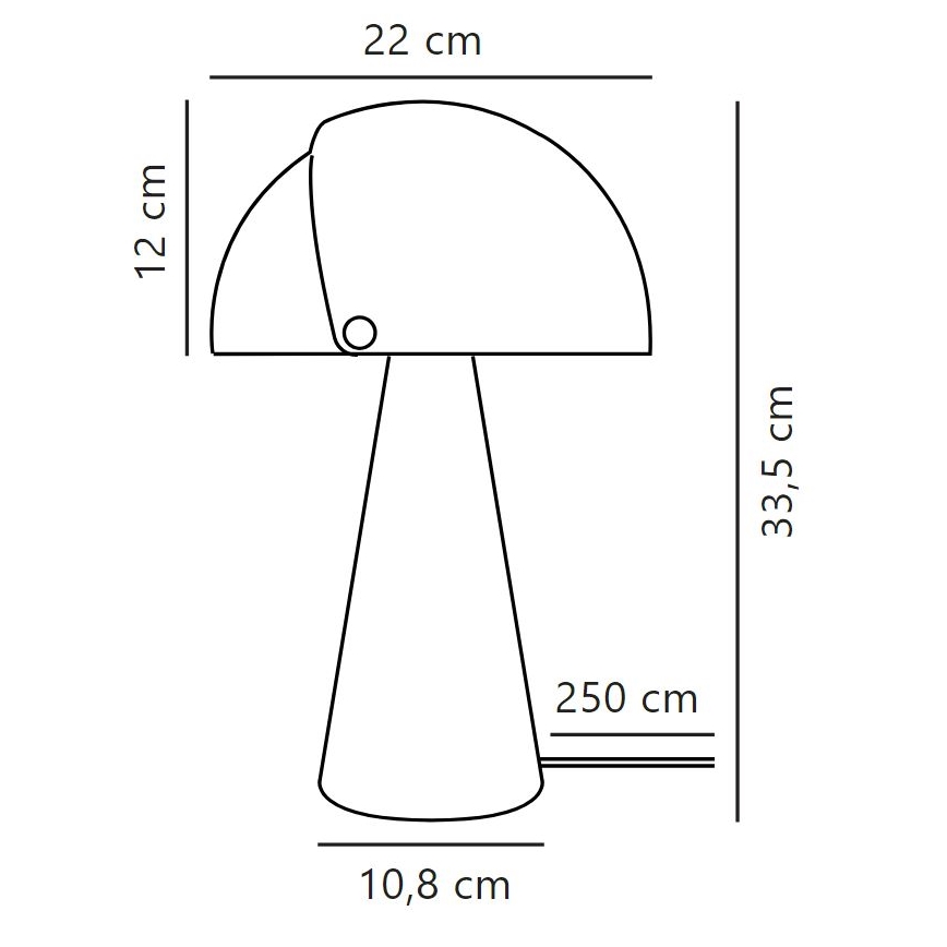 DFTP by Nordlux - Настольная лампа ALIGN 1xE27/25W/230V белый