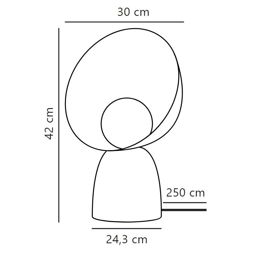 DFTP by Nordlux - Настольная лампа HELLO 1xE14/25W/230V коричневый