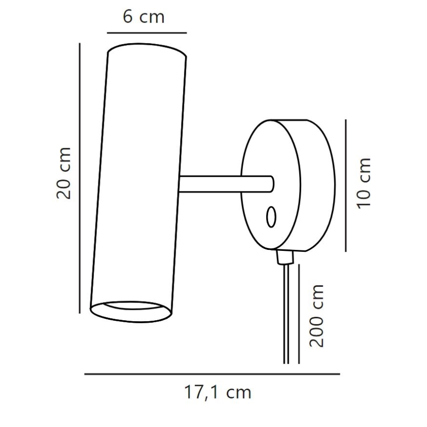 DFTP by Nordlux - Настінний точковий світильник MIB 1xGU10/8W/230V білий