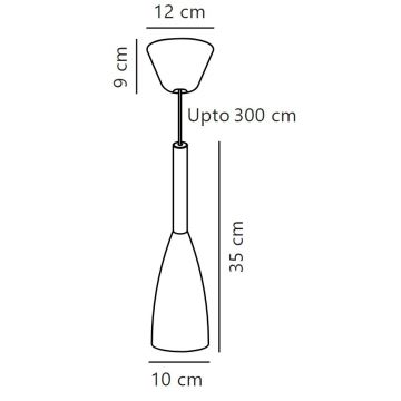 DFTP by Nordlux - Подвесная люстра PURE 1xE27/40W/230V диаметр 10 см белый/орех