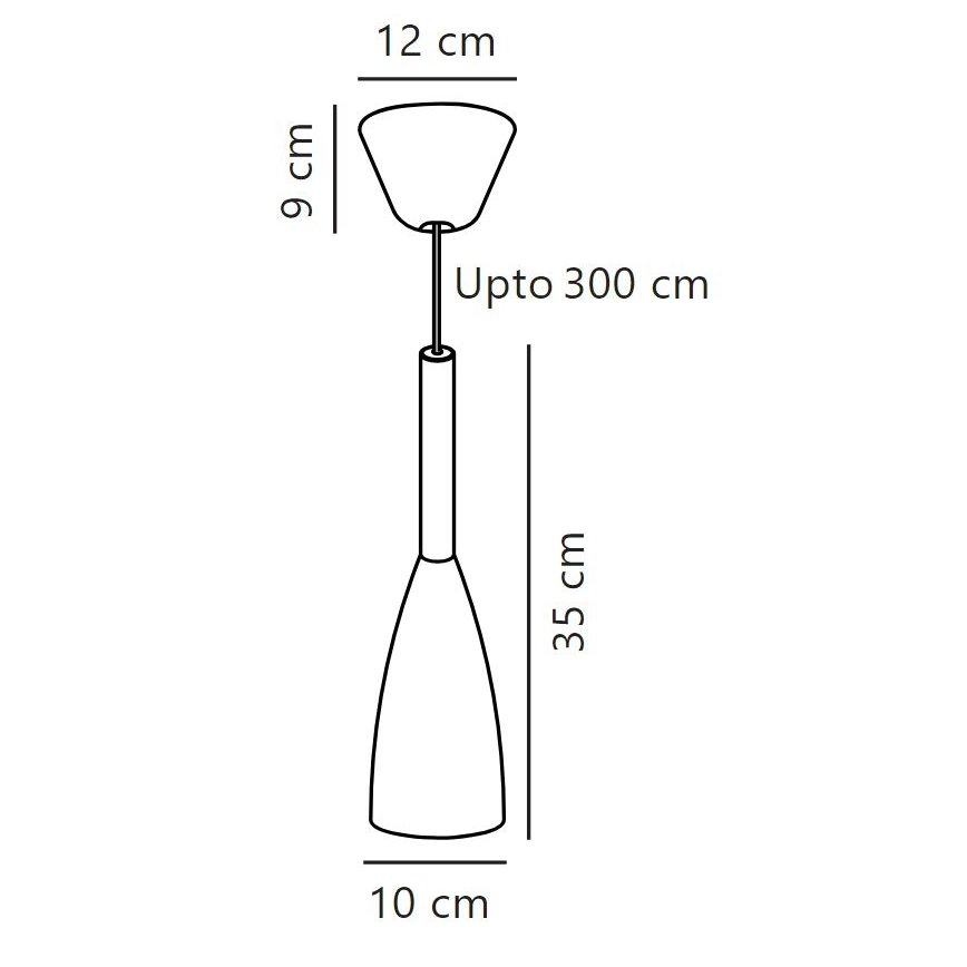 DFTP by Nordlux - Подвесная люстра PURE 1xE27/40W/230V диаметр 10 см белый/орех