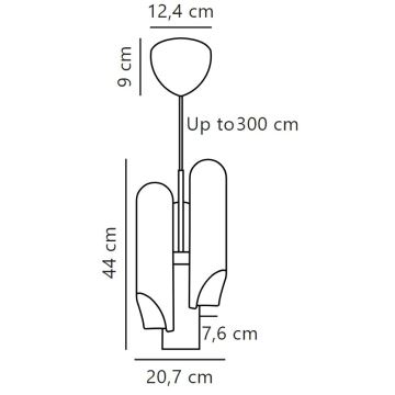 DFTP by Nordlux - Подвесная люстра ROCHELLE 3xGU10/15W/230V