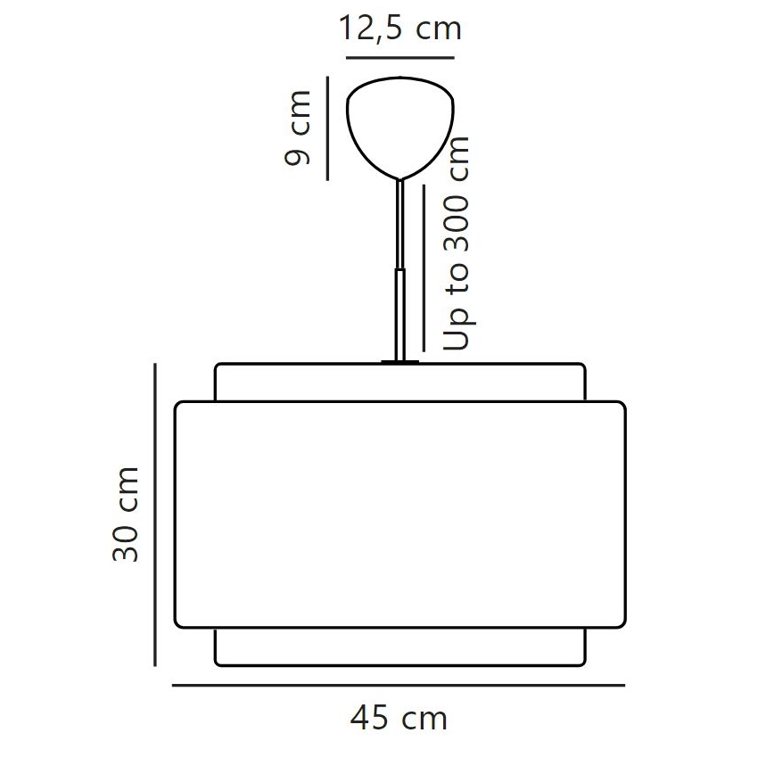 DFTP by Nordlux - Подвесная люстра TAKAI 1xE27/25W/230V