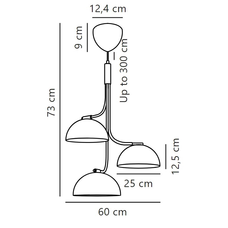 DFTP by Nordlux - Подвесная люстра TULLIO 3xE14/25W/230V белый