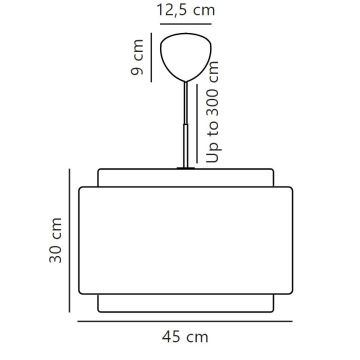 DFTP by Nordlux - Підвісна люстра TAKAI 1xE27/25W/230V