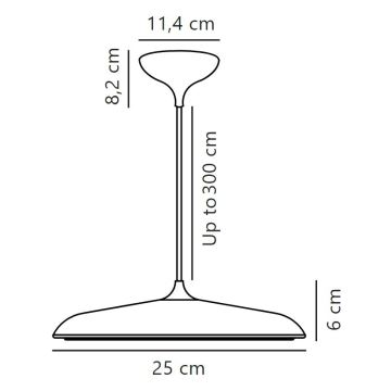 DFTP by Nordlux - Светодиодная подвесная люстра с регулированием яркости ARTIST LED/14W/230V диаметр 25 см бежевый