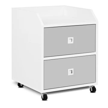 Дитячий контейнер для зберігання MIRUM 54,2x42,4 см білий/сірий