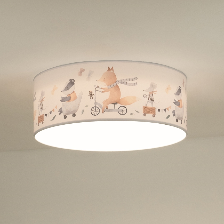 Duolla - Дитячий світлодіодний стельовий світильник CORTINA LED/26W/230V діаметр 40 см 4000K 