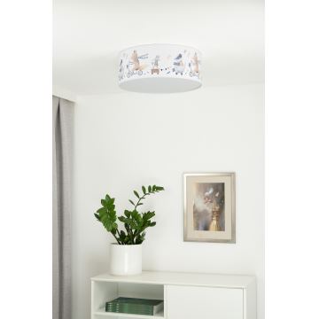 Duolla - Дитячий світлодіодний стельовий світильник CORTINA LED/26W/230V діаметр 40 см 4000K 