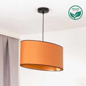 Duolla - Подвесная люстра OVAL VEGAN 1xE27/15W/230V коричневый