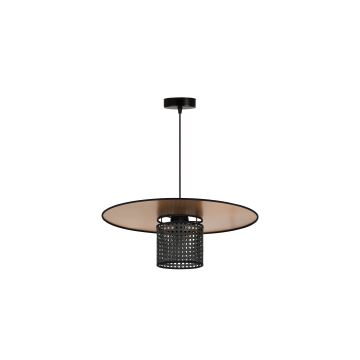 Duolla - Подвесная люстра TOKYO RATTAN 1xE27/15W/230V золотистый/черный