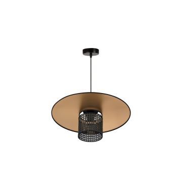 Duolla - Подвесная люстра TOKYO RATTAN 1xE27/15W/230V золотистый/черный