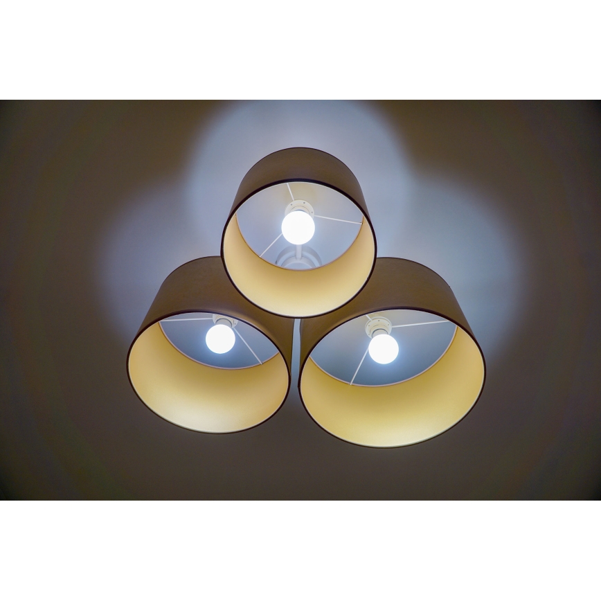 Duolla - Потолочный светильник ROLLER TRIO 3xE27/60W/230V коричневый