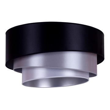 Duolla - Потолочный светильник TRIO 3xE27/15W/230V диаметр 60 см черный/серебряный