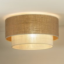 Duolla - Потолочный светильник YUTE BOHO 1xE27/15W/230V диаметр 45 см коричневый/серый
