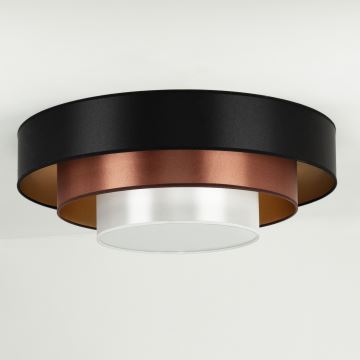 Duolla - Стельовий LED світильник LUNETA LED/26W/230V діаметр 60 см 4000K чорний/мідний/білий