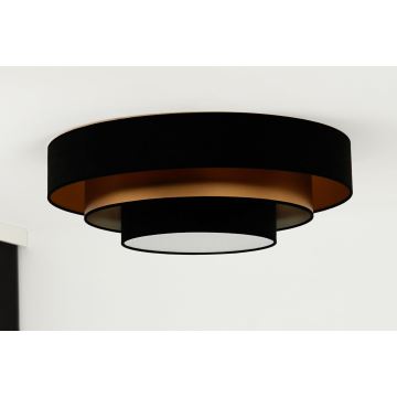 Duolla - Стельовий LED світильник LUNETA LED/26W/230V діаметр 60 см 4000K чорний/золотий