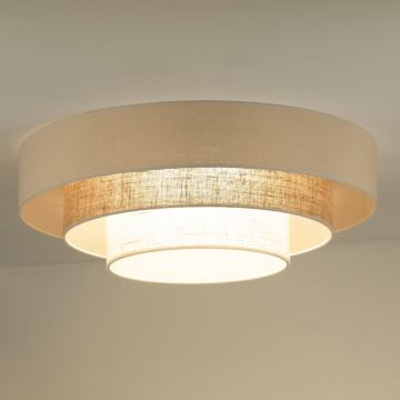 Duolla - Стельовий LED світильник LUNETA LED/26W/230V діаметр 60 см 4000K кремовий/коричневий